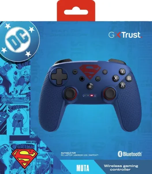 Trust GXT 542SM Muta modrá / Gamepad / Bluetooth/RF/USB / 15 tlačítek / Nintendo Switch, PC, Android (25744)