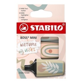 Zvýrazňovač STABILO BOSS MINI Naturevibes - sada 3 ks