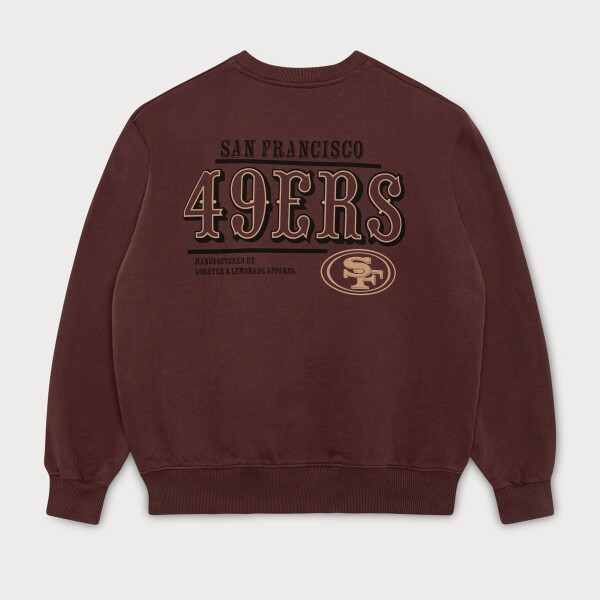 Lobster & Lemonade Pánská mikina San Francisco 49ers NFL L&L '96 Classics Crew Sweater Maroon Velikost: M