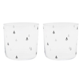 Eulenschnitt Sklenice na vodu Fir Trees 350 ml, čirá barva, sklo