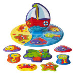 Playgro Plovoucí puzzle do vany 9 ks