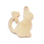 Kovový přívěsek - Kočka se srdcem - černá - 25 × 20 × 1,5 mm - 1 ks