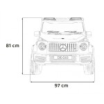 Mamido Elektrické autíčko Mercedes G63 AMG XXL 4x4 24V bílé