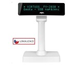 Virtuos VFD zákaznický displej Virtuos FV-2030W 2x20 9mm, USB, bílý