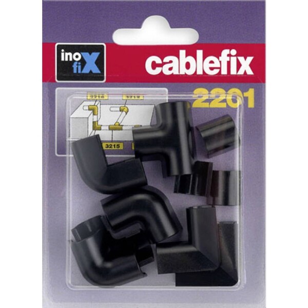 Cablefix 3210_schwarz kabelová lišta spojení dosedacích míst 10 ks černá