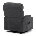 Křeslo polohovací elektrické, 1 motor, šedá látka, bezdrátové nabíjení pro mobilní telefon