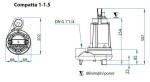 DRENO COMPATTA 1 M/G 230V s plovákem