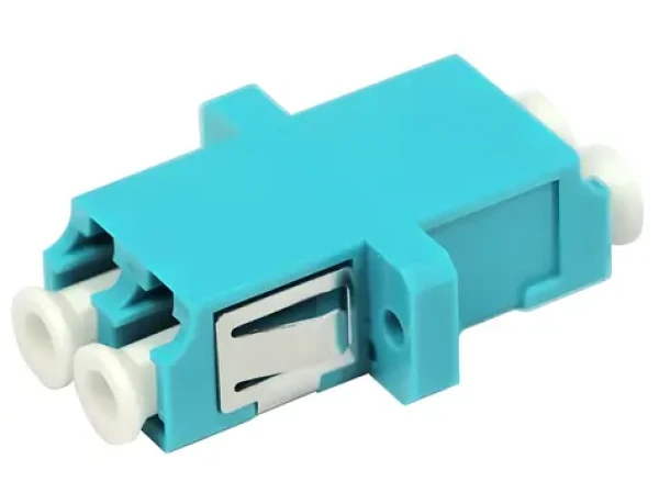 XtendLan LC-LC duplex adaptér MM OM3 azurová / Optický adaptér / Multimode 50/125 / Duplex (ADR-LC2LC-MM-OM3)
