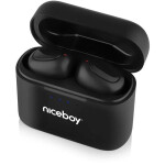 Niceboy HIVE Podsie 3 černá / Bezdrátová sluchátka s mikrofonem / TWS / Bluetooth 5.1 / IPX5 / nabíjecí pouzdro (hive-podsie-3)