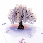 3D přání Jacaranda Tree