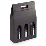 30 x Elegantní obal na víno se zrnitou texturou pro 3 láhve 90x270x385mm