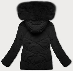 Volná černá dámská bunda typu bublina pro přechodné období J Style (16M9181-392) odstíny černé L (40)