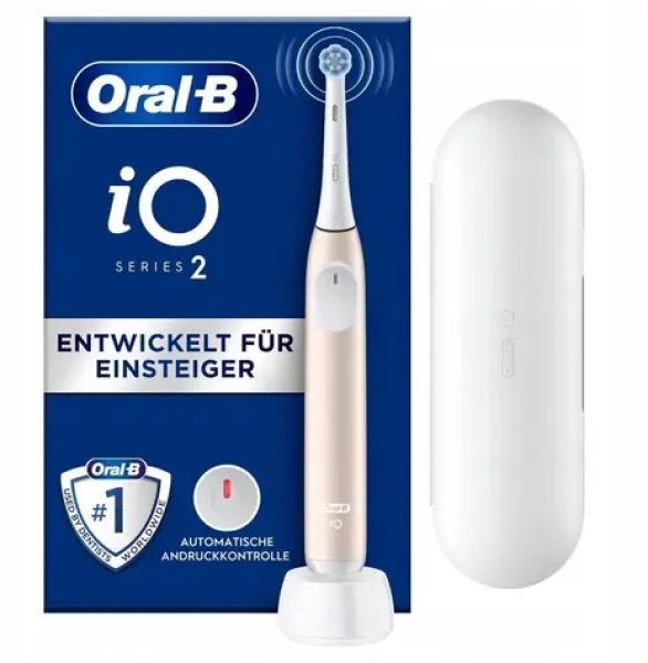 Oral-B iO Series 2 Calm Pink / Elektrický zubní kartáček / 3 režimy / cestovní pouzdro / časovač (8700216615143)