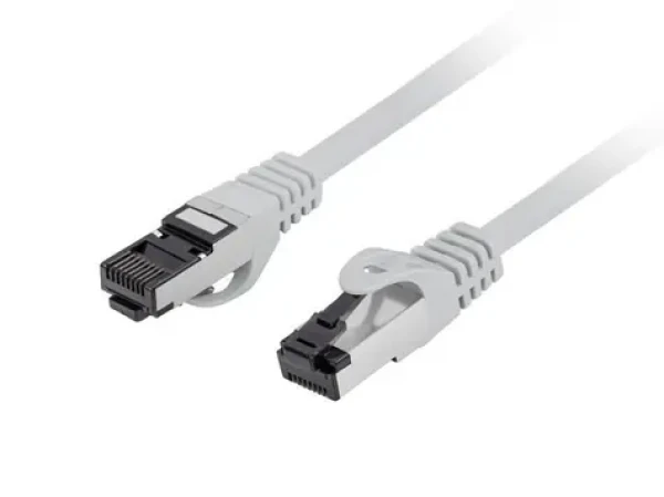 Lanberg CAT8.1 S/FTP 1,5m šedá / Patch kabel / RJ-45 / LSZH / 40 Gbit/s / Fluke (PCF8-10CU-0150-S)