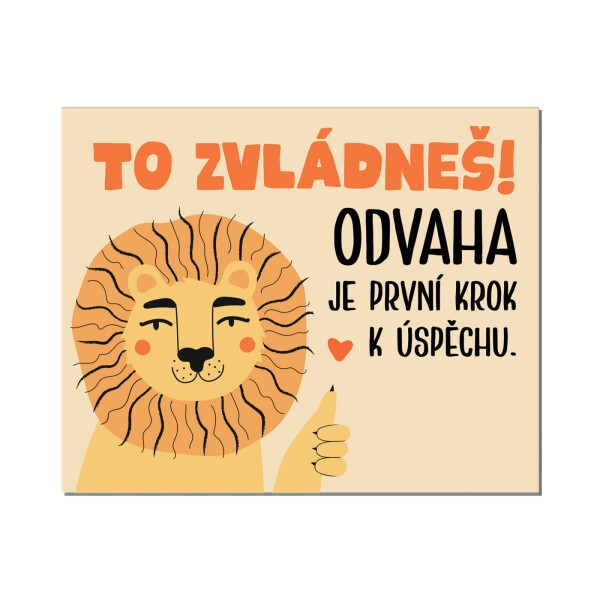 Cedulka na dveře - To zvládneš