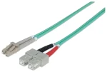 Intellinet modrá / Optický kabel LC/SC / Multimode OM3 / 1 m / LSZH plášť (750912)