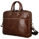 Luxusní kožená business taška Benedikt, hnědá