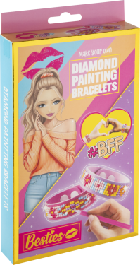 Diamantové malování Besties - výroba náramků 2 ks - Craft Creative