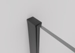 CERANO - Profil pro sprchové zástěny Walk-in Onyx Half - 8 mm - černá matná - 15 mm CER-676783