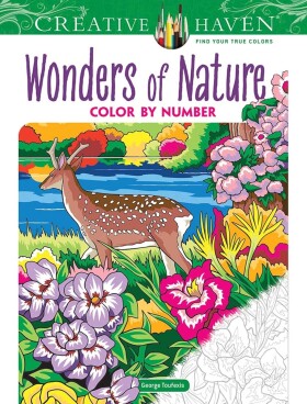 Antistresové omalovánky Wonders of Nature, malování podle čísel, George Toufexis