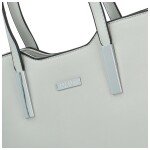 Stylová dámská kabelka na rameno Delami Velvet Aura, světle šedá