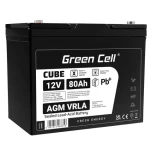 Green Cell AGM VRLA 12V 80Ah / pro sekačky | lodě | invalidní vozíky a koloběžky (AGM57)