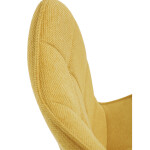 Jídelní židle, žlutá, látka, HC-462 YEL2
