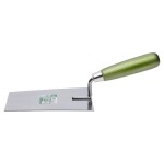 Lžíce zednická trapézová, 160 mm, nerez, dřevěná rukojeť, STALCO