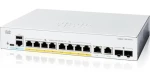Cisco Catalyst C1300-8FP-2G / Switch / 8x GbE RJ-45 / 2x GbE/SFP combo / PoE+ 120W / fanless / REFRESH (C1300-8FP-2G-RF)