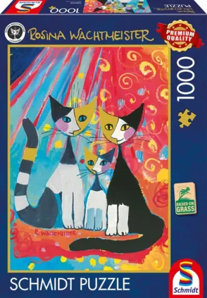 SCHMIDT Puzzle Šťastná kočičí rodina