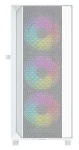 Gembird Fornax 4000 ARGB bílá / Skříň / ATX / 2x USB3.0 / 1x USB2.0 / bez zdroje / průhledná bočnice (CCC-FC-4000W)