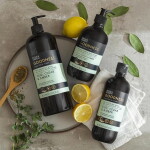 Baylis & Harding Přírodní sprchový gel Goodness Oud/Cedar/Amber 1 l, hnědá barva, plast