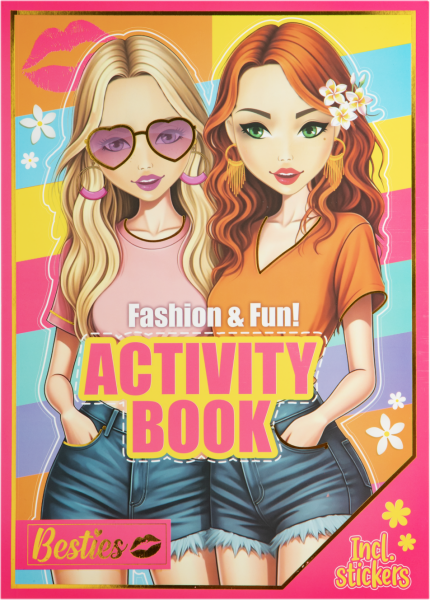 Kniha pro módní kreativity Faschion and fun A4 Besties - Craft Creative