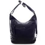 Dámská koženková kabelka/batoh Basilide černá