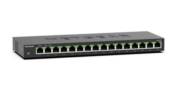 Netgear GS316-300EUS černá / Switch / 16x 10/100/1000 Mbps / neřízený (GS316-300EUS)