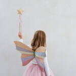 MIMI & LULA Kouzelná hůlka Sparkly, zlatá barva, textil