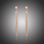 Ocelové náušnice Diana Gold - chirugická ocel, Zlatá