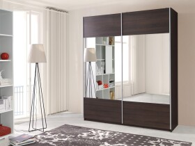 Šatní skříň Vario Barva korpusu: Wenge, Rozměry: 175 cm, Dveře: Zrcadlo