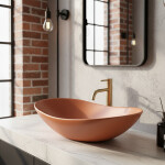 REA - Umyvadlo na desku ROYAL Cinnamon Matt REA-U3530
