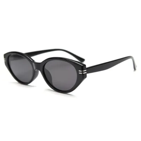 VeyRey Dámské cat-eye polarizační sluneční brýle Hupi černá obruba černá skla (8596545422510)