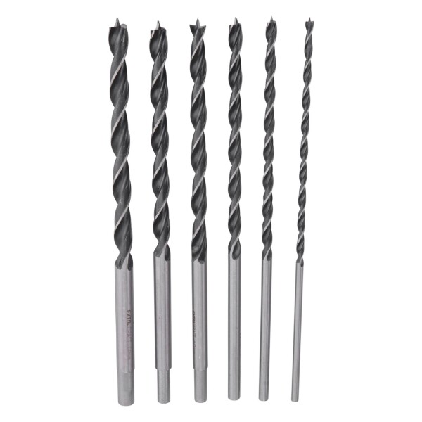 EXTOL CRAFT 1156 Vrtáky do dřeva, spirálové, sada 6ks, 6-14mm, 300mm