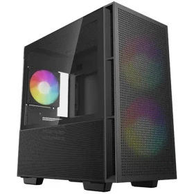 DEEPCOOL CH360 černá / mATX / 1x USB-A 3.0 / 1x USB-C 3.0 / 2x 140mm ARGB / 1x 120mm ARGB / bez zdroje (R-CH360-BKAPE3-G-1)