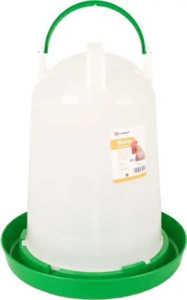 Flamingo Twist Napáječka pro drůbež kulatá zelená/bílá 10l (FLA-310031)