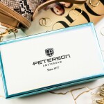 Módní dámská koženkovo-kožená peněženka Peterson Archip, růžová new