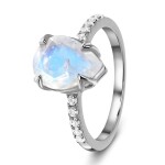 Emporial stříbrný prsten GU-DR23096R-SILVER-MOONSTONE-TOPAZ Velikost: 9 (EU: 59-60)