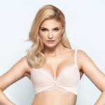 Podprsenka s kosticí push-up Konrad Sophie Pink růžová 75D
