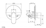 IDEAL STANDARD - Cerafine O Sprchová baterie pod omítku, černá A7349XG