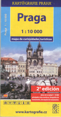 Praga Mapa de curiosidades turísticas /1:10 tis.