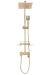 REA - Sprchový set s baterií 150mm Jack kartáčované zlato REA-P7050