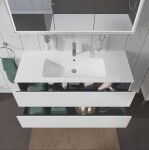 DURAVIT - L-Cube Umyvadlová skříňka 55x122x48 cm, 2 zásuvky, bílá mat LC624301818